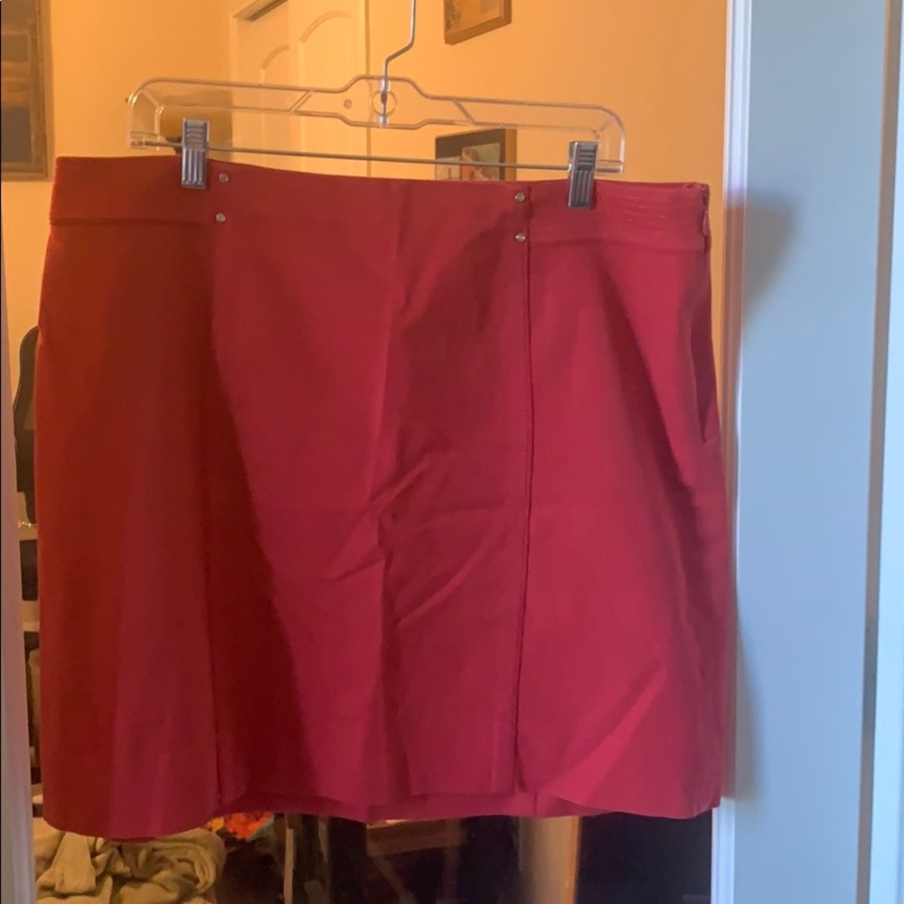 WHBM Red Pencil Skirt - Sz 14